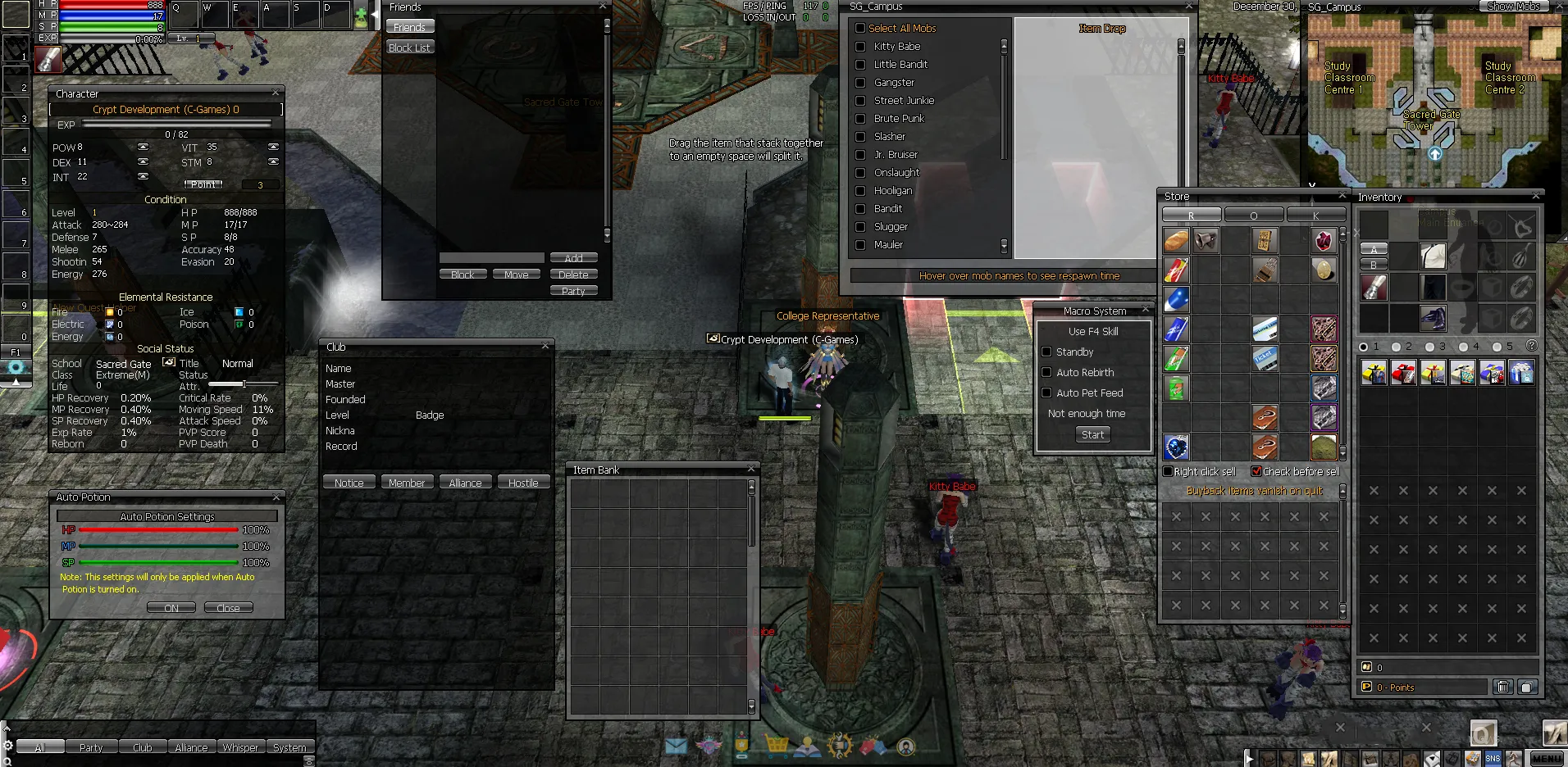 Game Client Interface (Ep1 to Ep7)