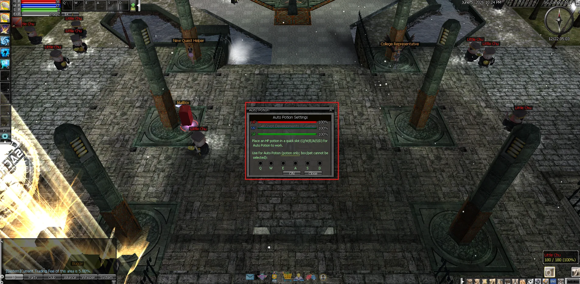 Auto Potion System