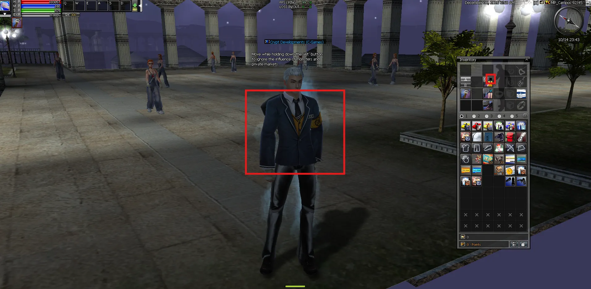 Costume Toggle Visibility