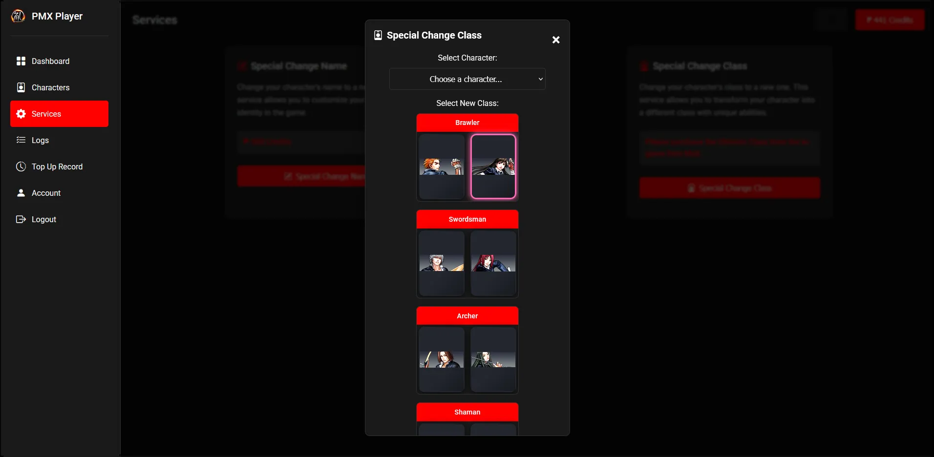 Special Change Class